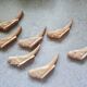 Set of 7 stoneware knife rests - birds