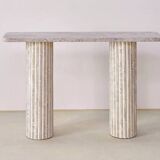 Olympia rectangular console 130x30 - Natural Travertine