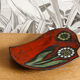 Faience dish from vallauris, free form