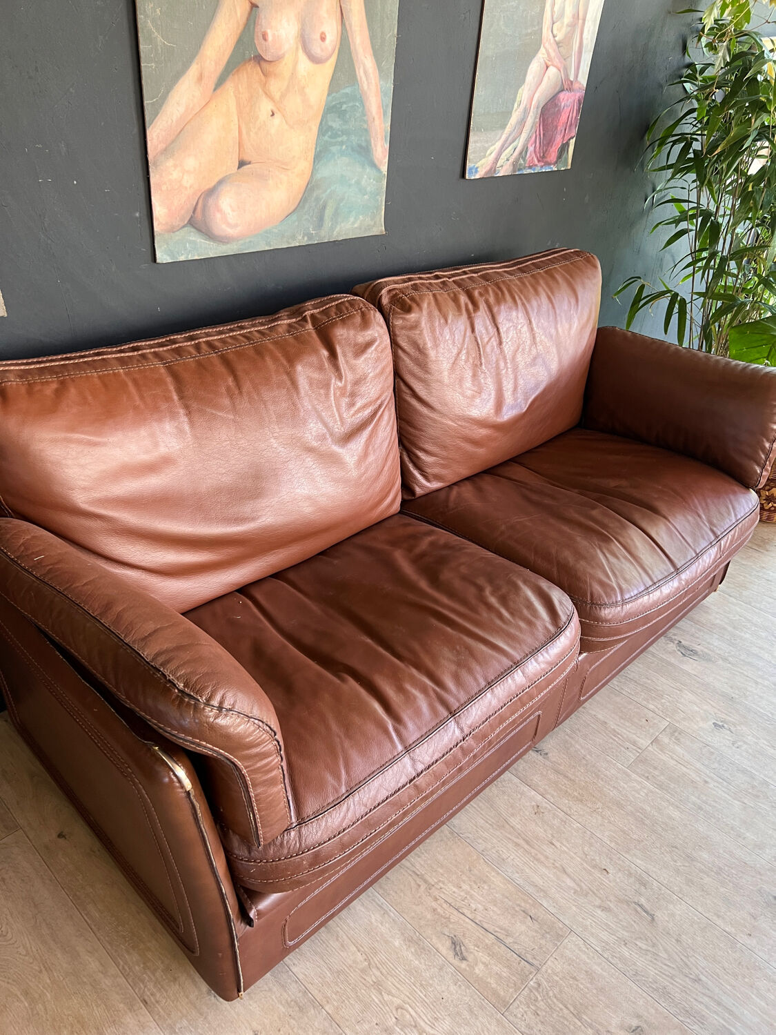Leather couch
