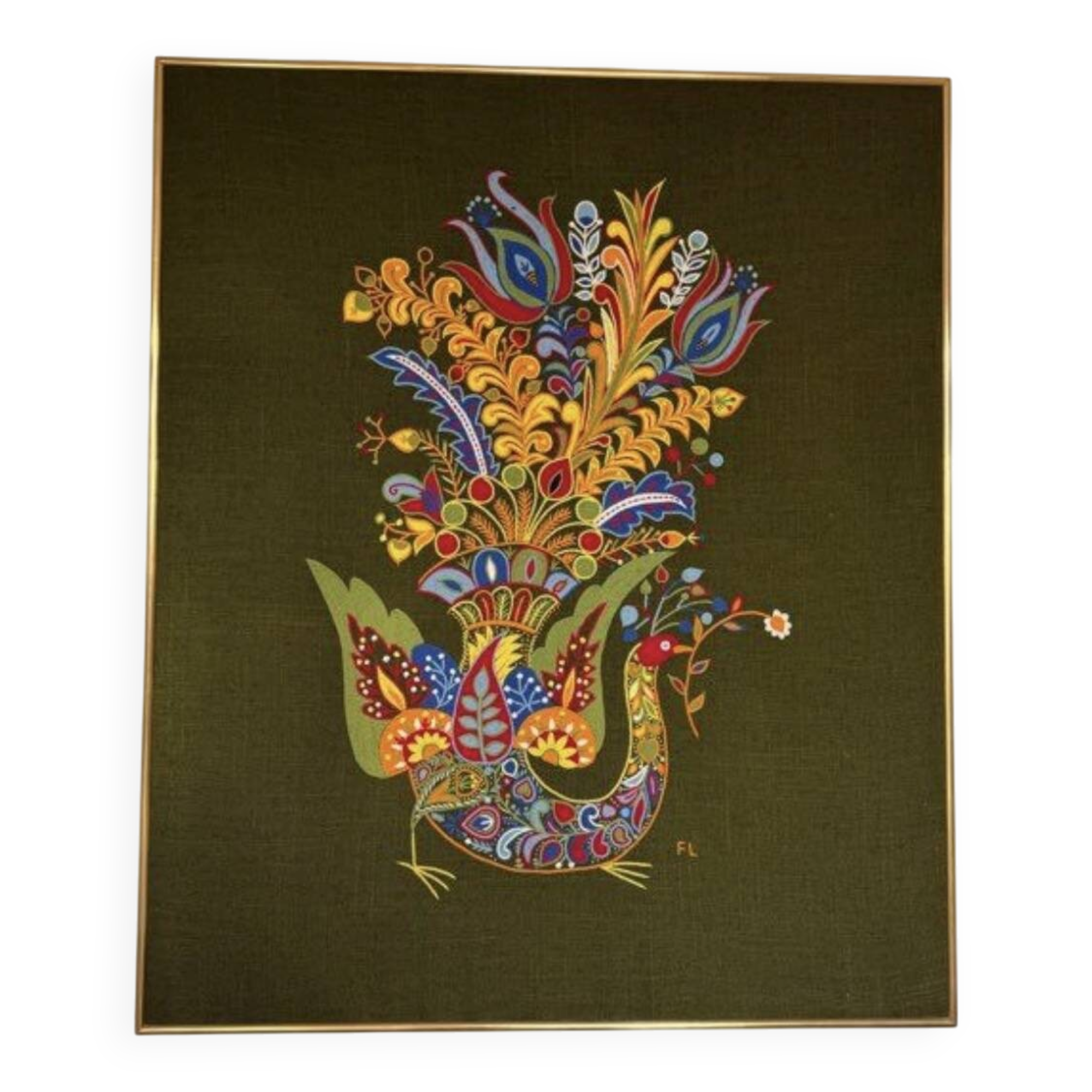 Frame tapestry Le Minor François LESOURT embroidery
