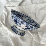 Flora pedestal bowl/salad bowl, Creil and Montereau, late 19th century