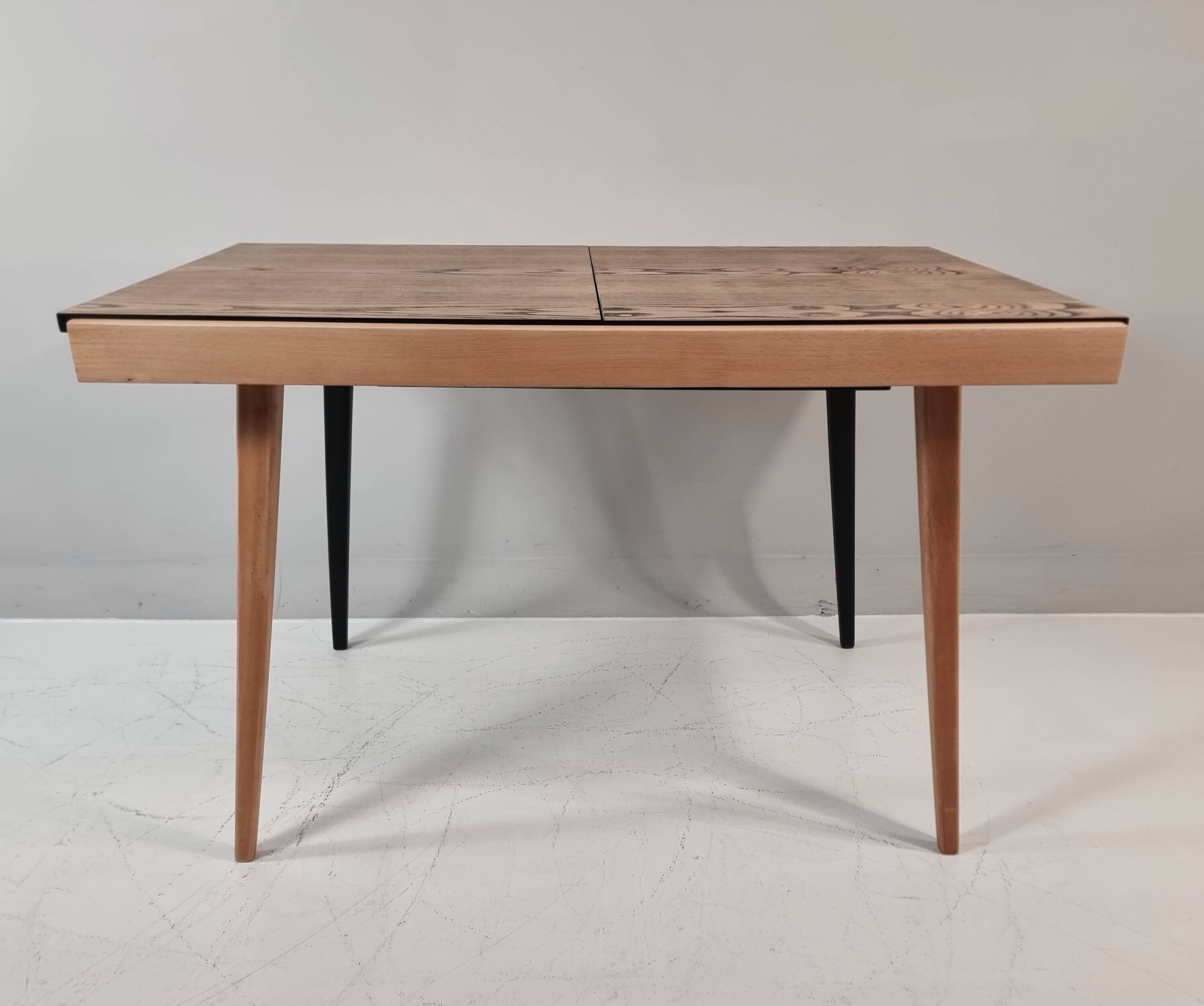 Vintage dining table in ash, 1960s
