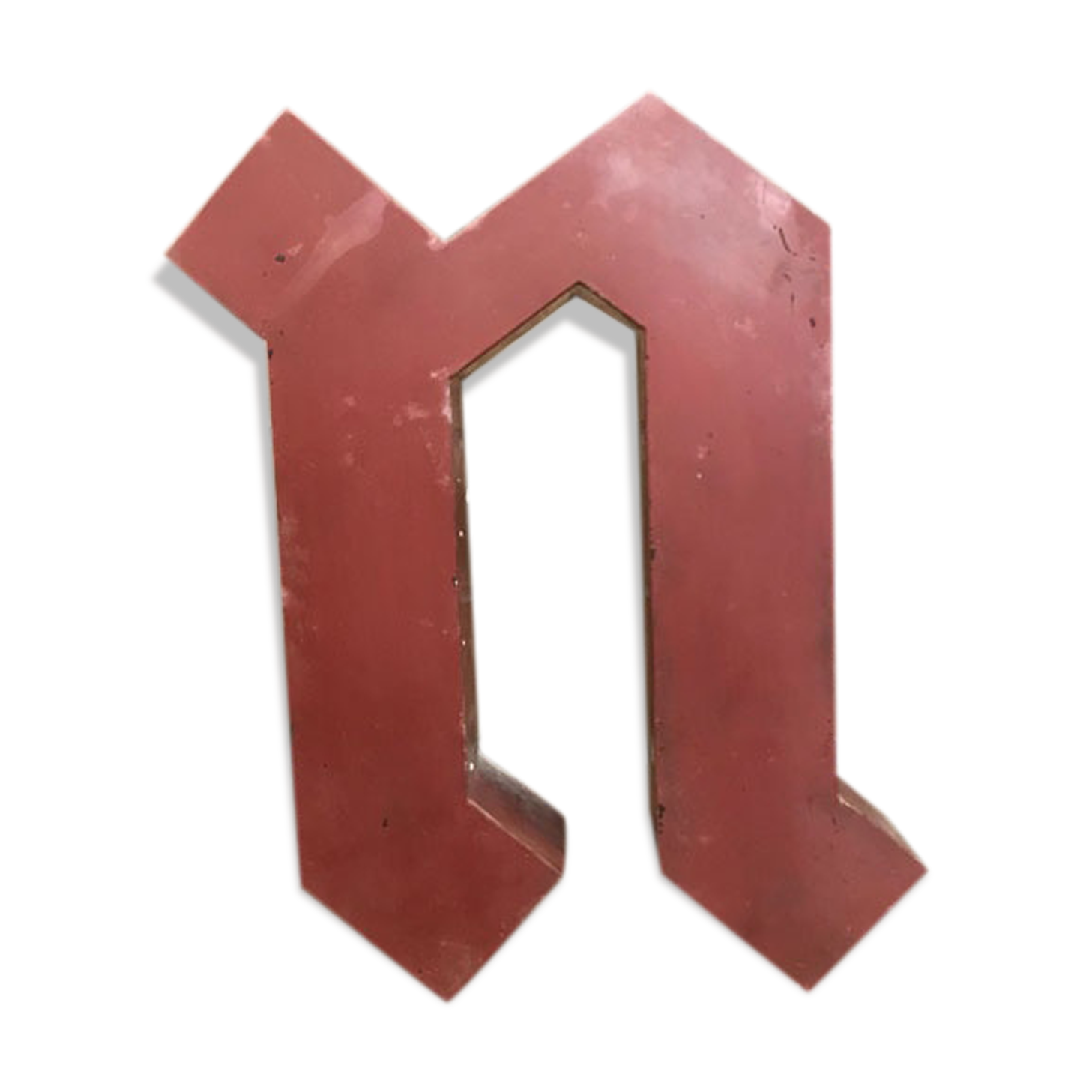 Old sign letter "n"