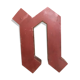 Old sign letter "n"