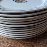 Lot of 12 Vosgien Badonviller flat plates