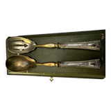 Silver and Vermeil Salad Servers from the Art Nouveau period