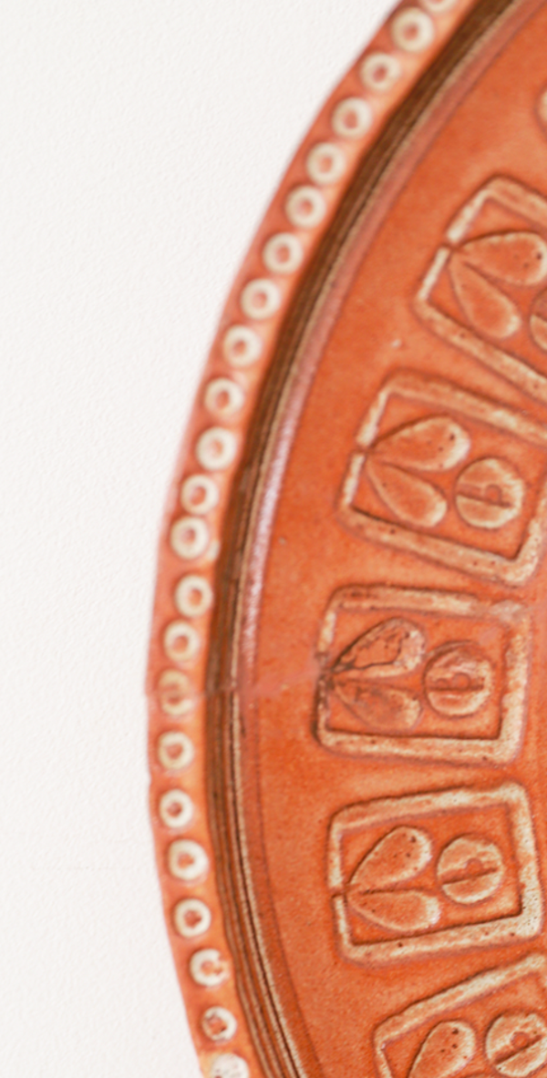 miroir céramique 70s