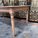 Solid oak farmhouse table Louis Philippe