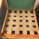 Scandinavian style armchairs blond wood 60s