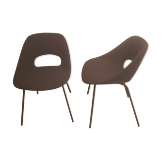 Set of 2 chairs Tulip pierre Guariche