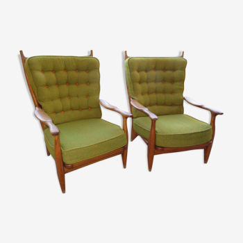 Lot de deux fauteuils Edouard Guillerme et Chambron