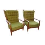 armchairs Edouard Guillerme and Chambron
