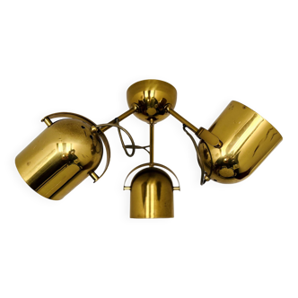 Adjustable Brass Spot Ceiling Lamp by Florian Schulz