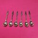 Set of 6 vintage silver-plated mocha spoons – Mark 90