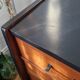 Vintage Scandinavian commode with tapered legs.