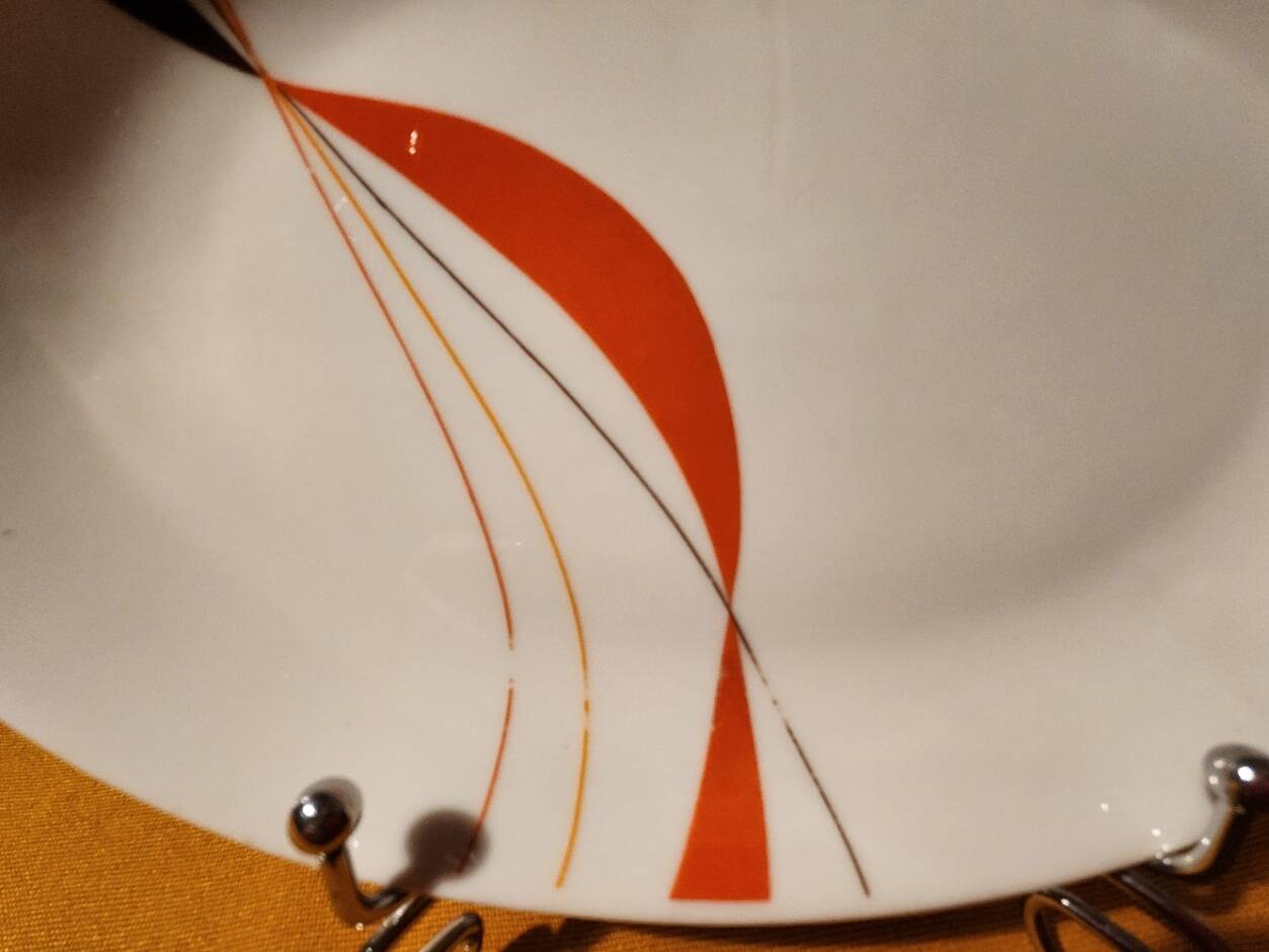 Pair of small oval designer dishes 70 Winterling Marktleuthen Bavaria