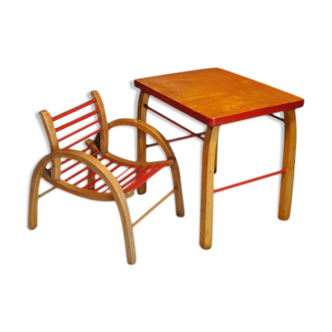 Ensemble table et chaise pour petit enfant Baumann