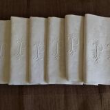 Set de 6 serviettes PB, scènes de chasse