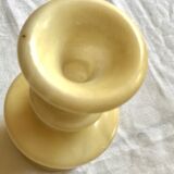 Cream-colored alabaster vase