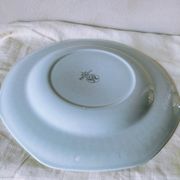 Octagonal earthenware dish