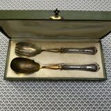 Silver and Vermeil Salad Servers from the Art Nouveau period