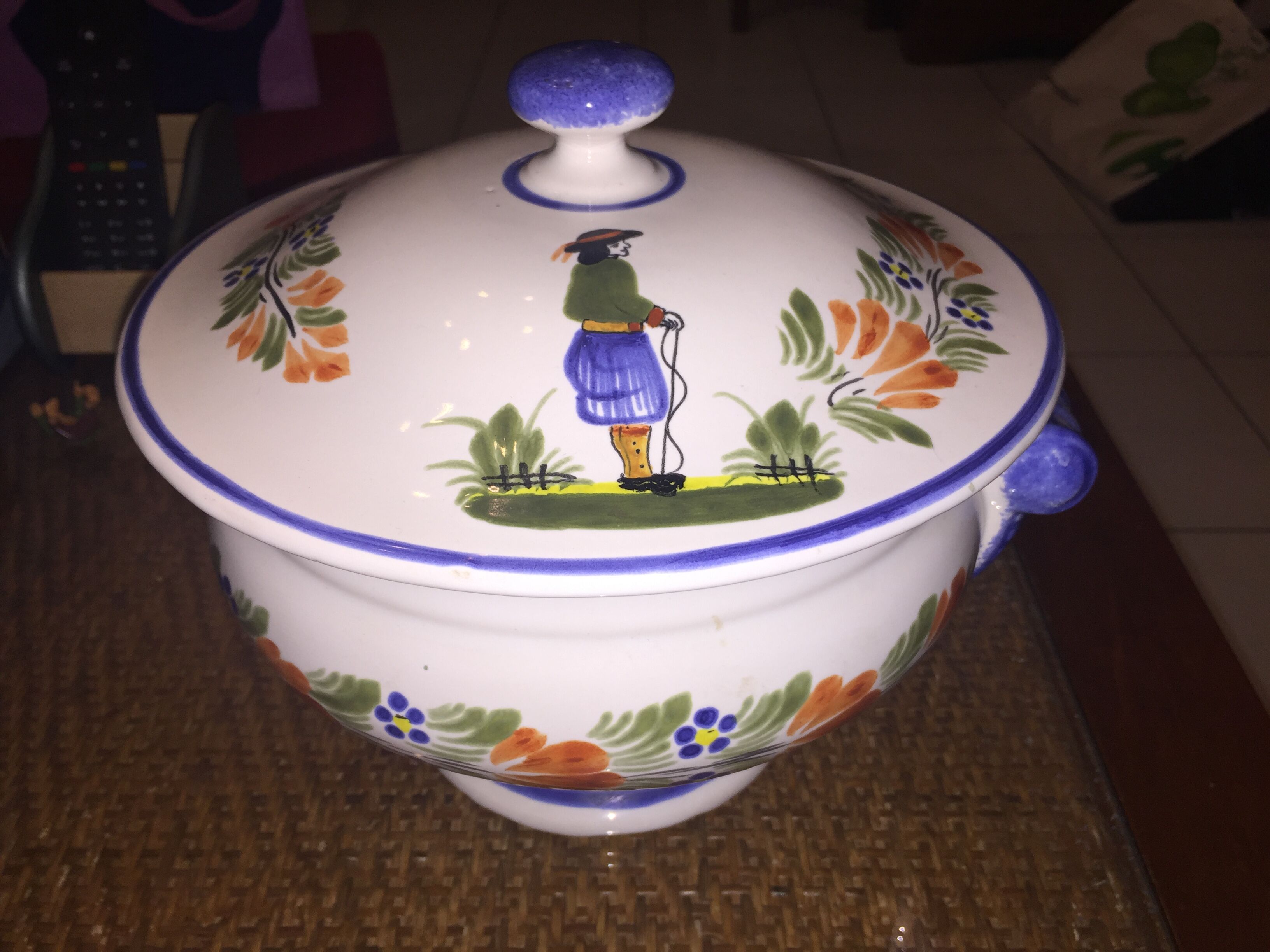 Vintage Henriot soup bowl