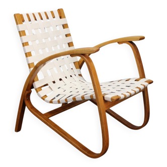Mid-century bentwood armchair by Jan Vaněk, Czechoslovakia
