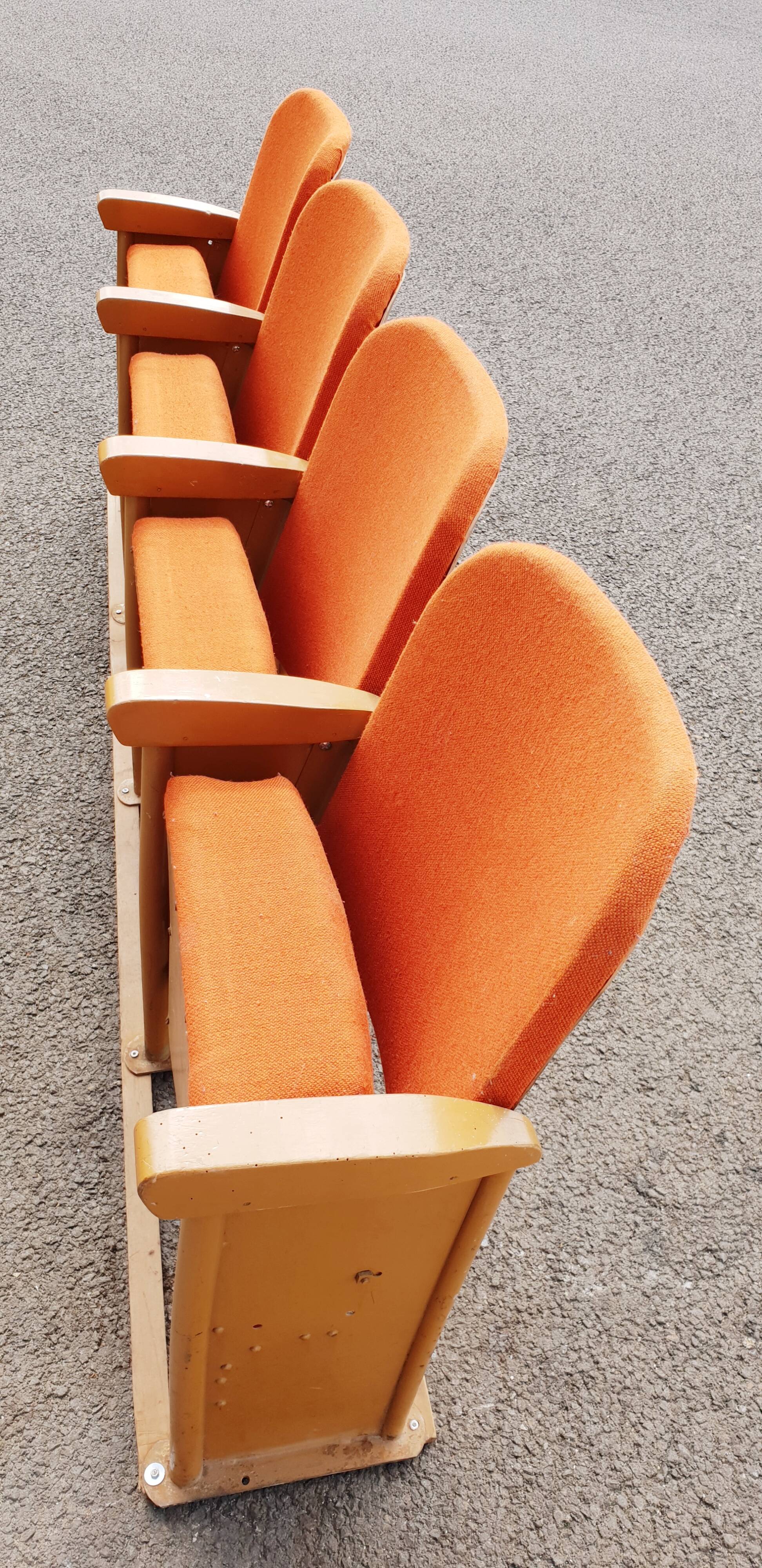 Vintage cinema chairs