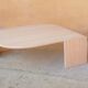 Table basse vintage en travertin par les éditions Roche Bobois