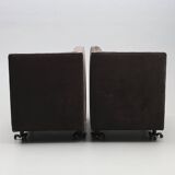 Contemporary 2-Piece Modular Lounge Sofa — Velvet Upholstery — Deep, Relaxe