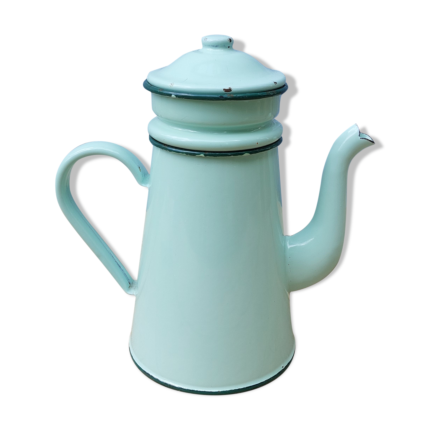 Water-green enamelled coffee maker