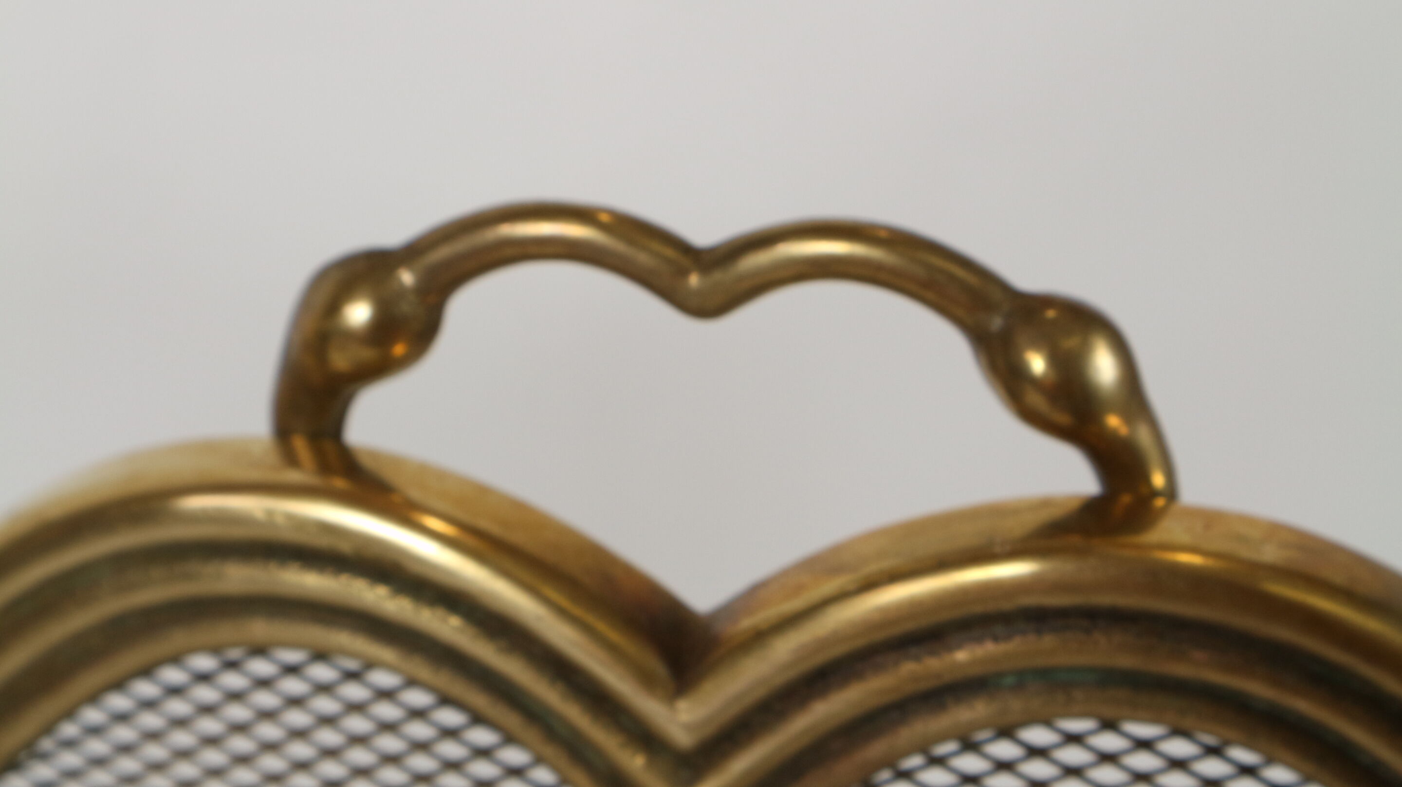 Firewall with three brass components with handles, made in Italy