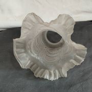 old frosted glass tulip globe