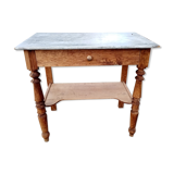 Table /bureau/table de toilette/meuble d'appoint ancien en pichepin