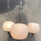 Sputnik 1970 triplet globes opal glass