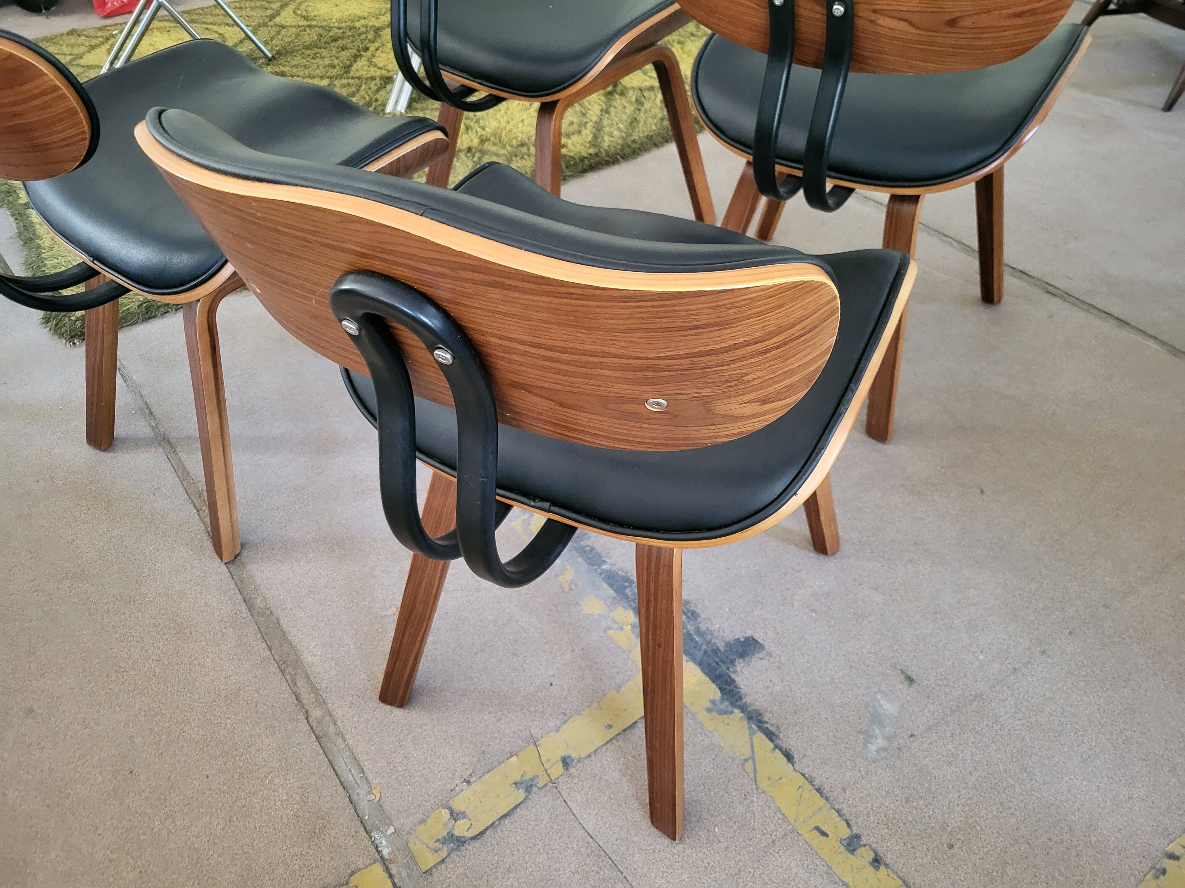 Lot de 4 chaises Dutchbone Black Wood
