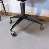 Faux leather office armchair