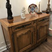 Former Louis XV cherry buffet says 2 doors era at the very beginning of the 19th century