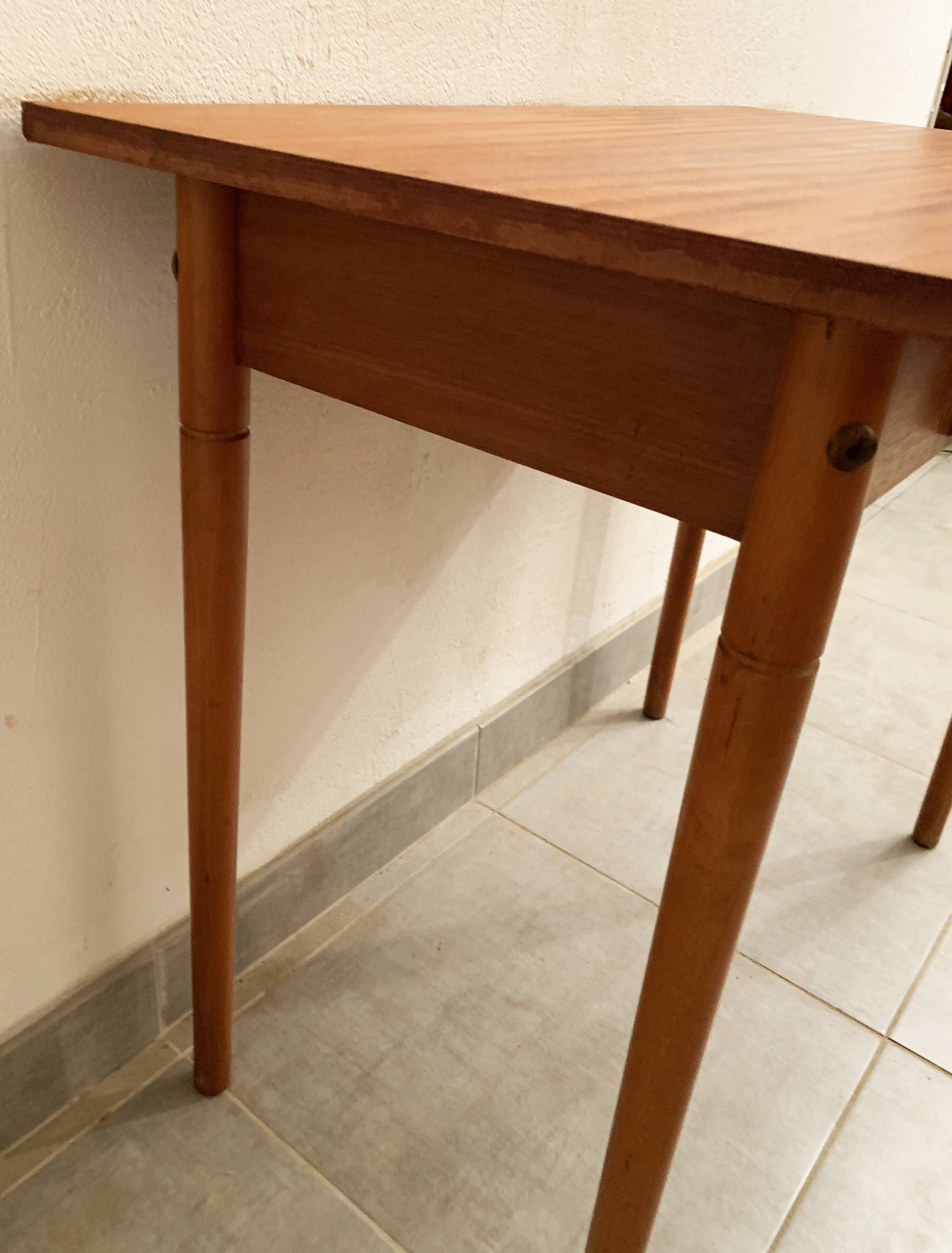 Vintage wooden desk from the 50s and 60s