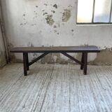 Solid oak bench