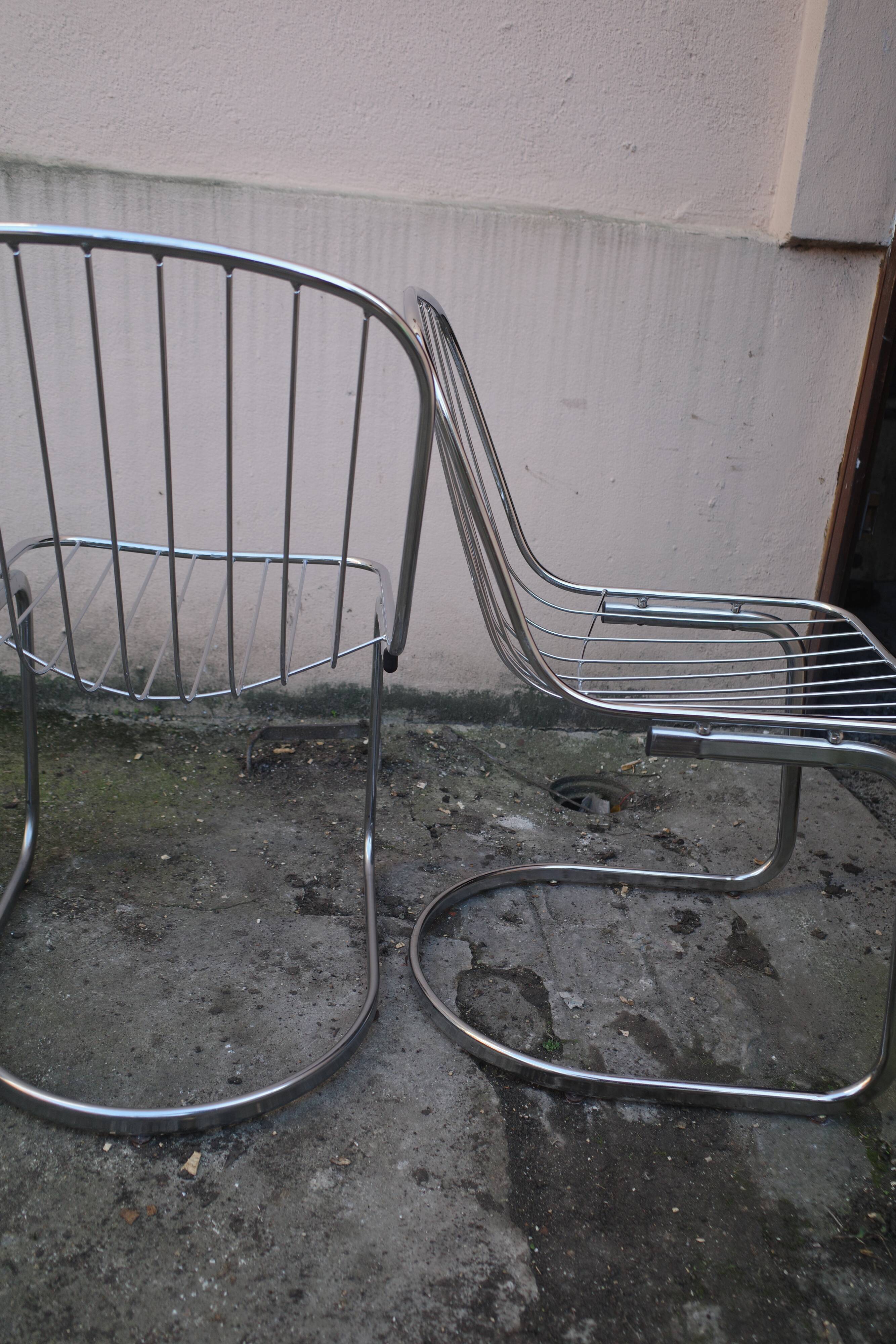 Lot of 4 chairs Gastone Rinaldi
