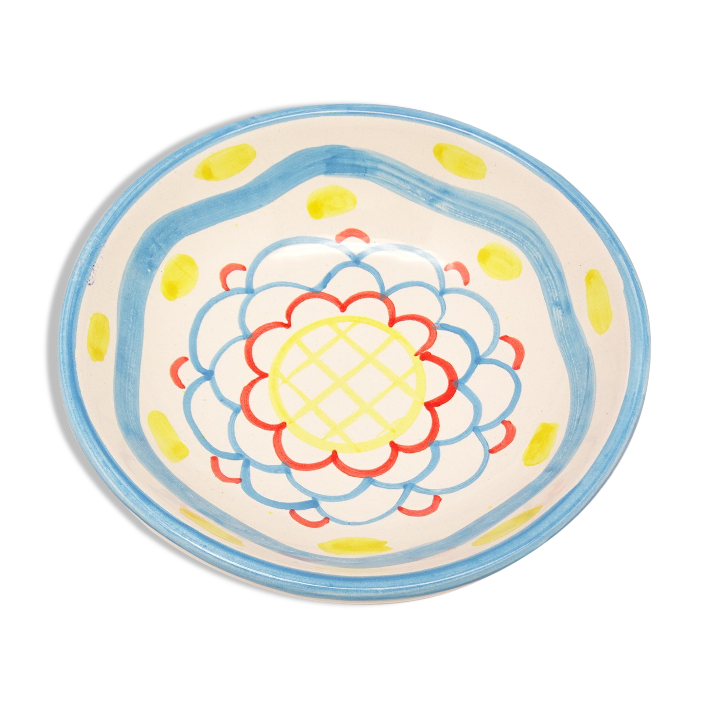 Multicolored bowl in Italian ceramic