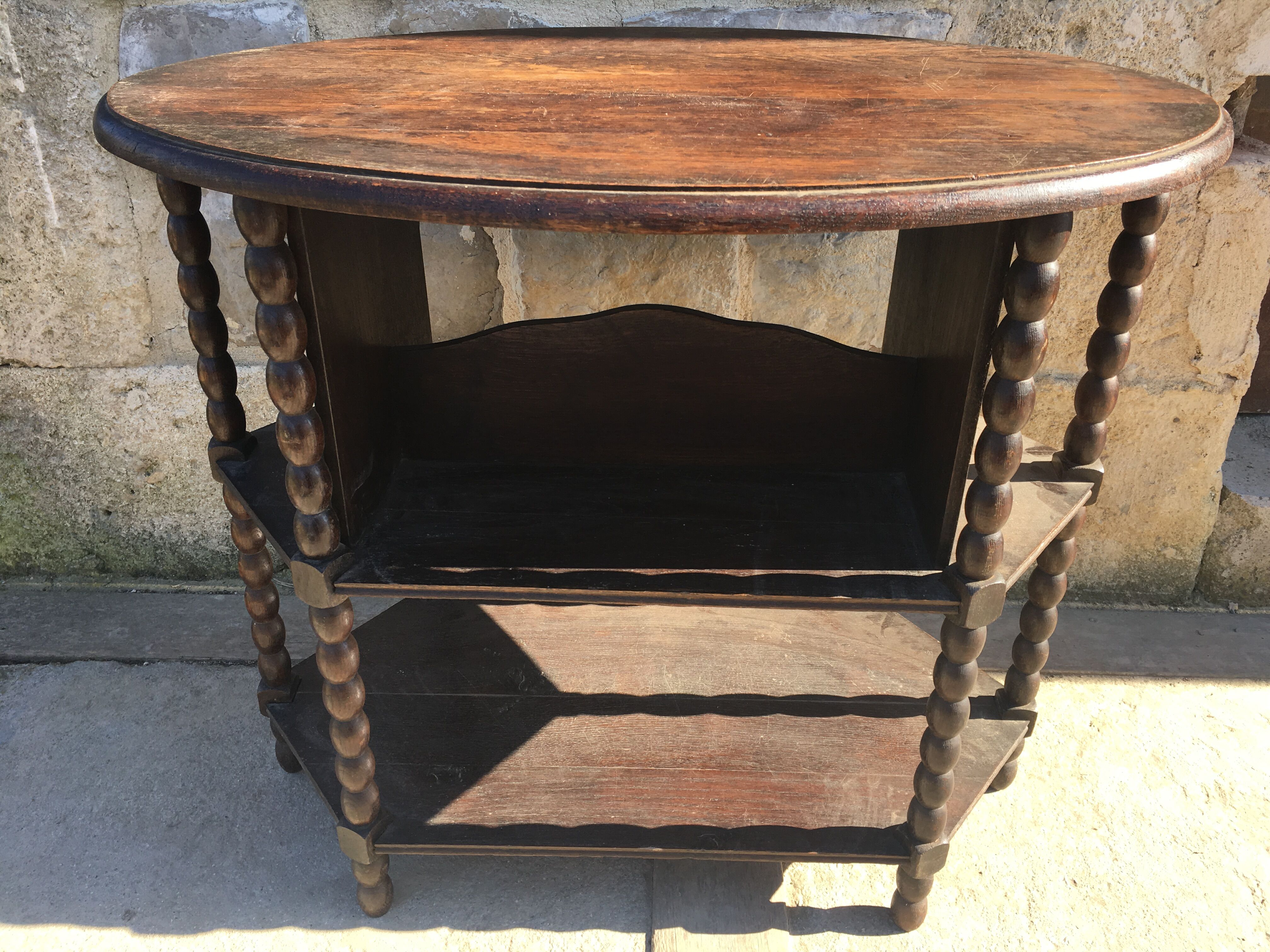 Oval pedestal table design 1940 Rosary