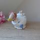 Madame Goose Stoneware Teapot with Umbrella and Bonnet
