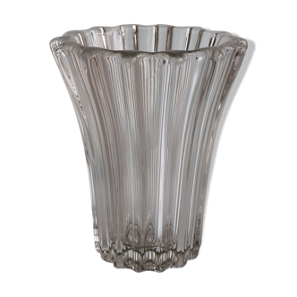 Large crystal vase