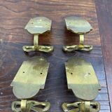 Brass coat hooks