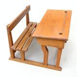 Miniature wooden desk for dolls