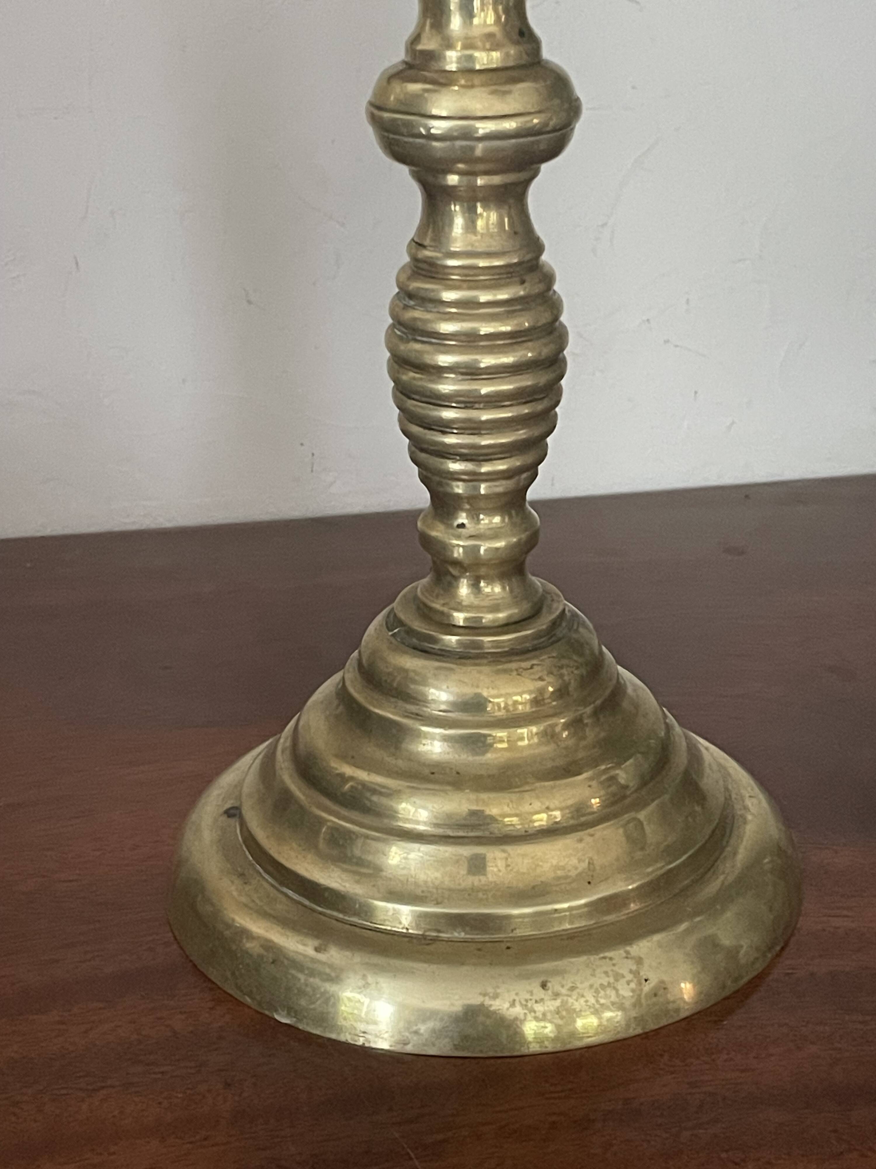 Brass candlestick 46cm
