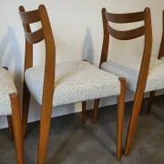 Set of 5 Scandinavian chairs from the 1960s.